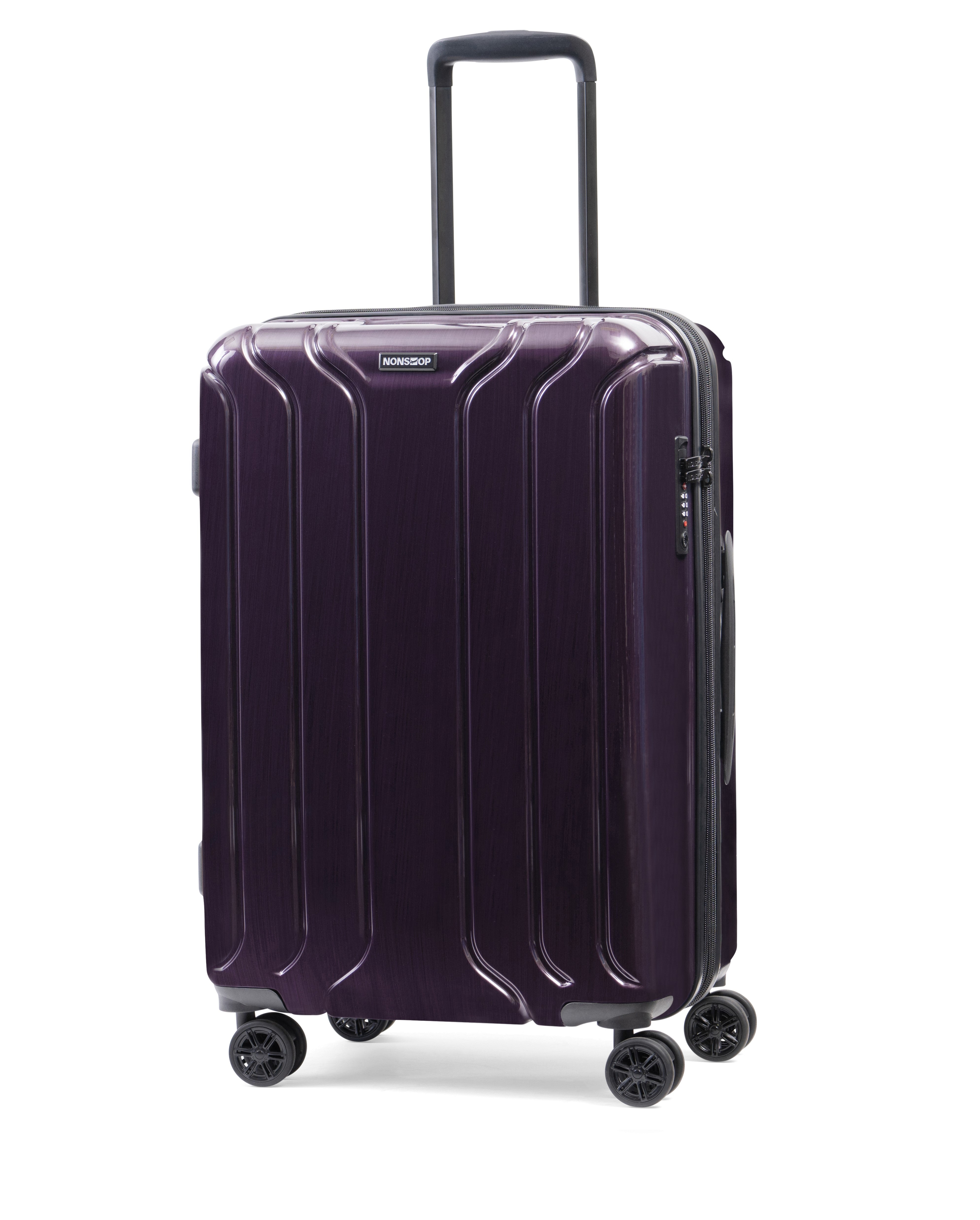 NONSTOP New York Elite Luggage Expandable Lightweight Spinner Wheels hard side shell Travel Suitcase Set, TSA Lock, Double USB Port, 3 packing cubes