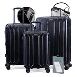 NONSTOP New York Elite Luggage Expandable Lightweight Spinner Wheels hard side shell Travel Suitcase Set, TSA Lock, Double USB Port, 3 packing cubes
