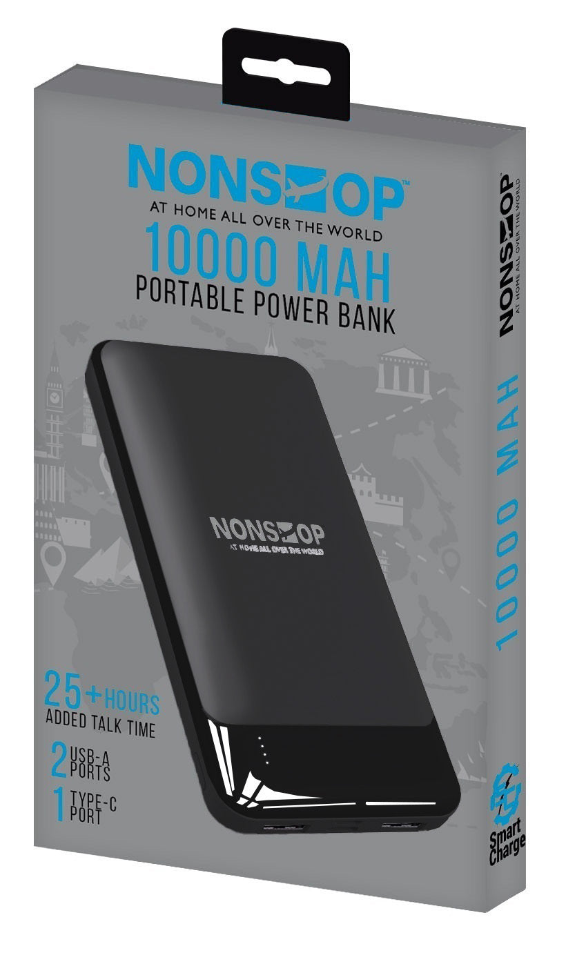 NONSTOP 10000 MAH Portable Power Bank