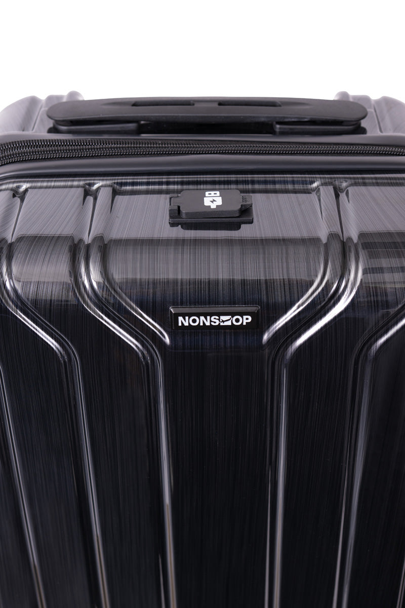 NONSTOP New York Elite Luggage Expandable Lightweight Spinner Wheels hard side shell Travel Suitcase Set, TSA Lock, Double USB Port, 3 packing cubes