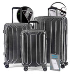 NONSTOP New York Elite Luggage Expandable Lightweight Spinner Wheels hard side shell Travel Suitcase Set, TSA Lock, Double USB Port, 3 packing cubes