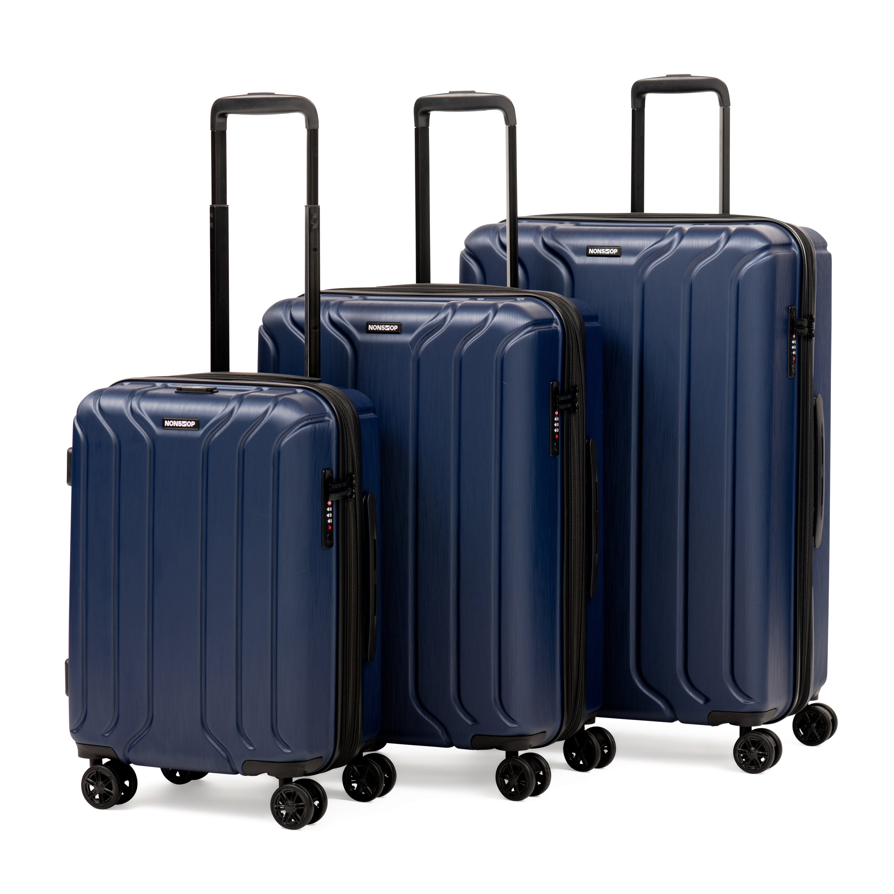 World Traveler Europe 4-Piece Spinner Luggage Set with TSA Lock, with 28  and 24 Upright, 13 Carry-on, and 13 Bag 