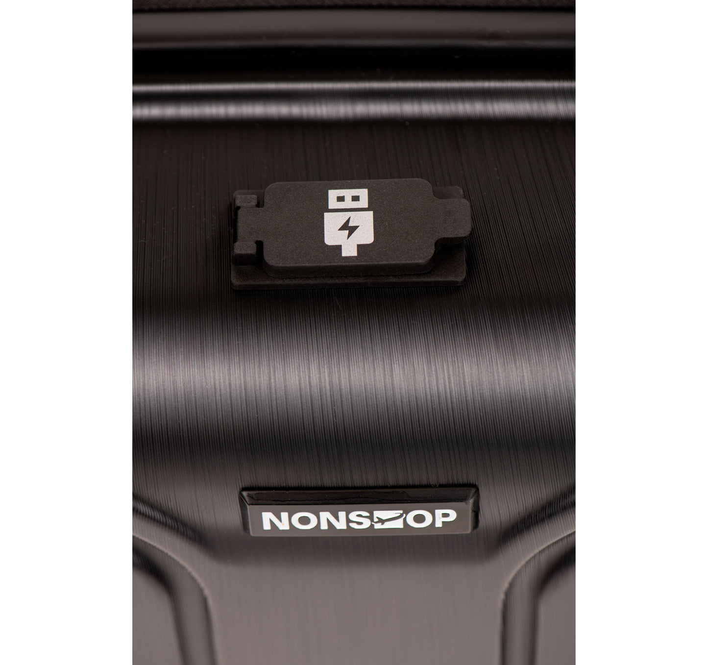 NONSTOP To New York 20-Inch Expandable Spinner with TSA Lock and Double USB Port