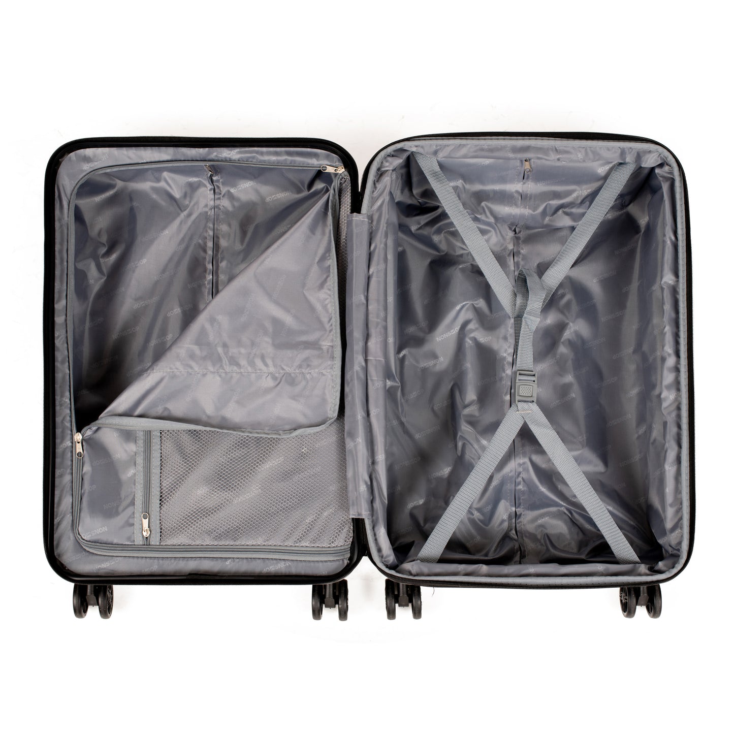 NONSTOP To New York 20-Inch Expandable Spinner with TSA Lock and Double USB Port