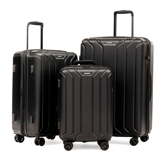 NEW YORK 3 Piece Set (20"/24"/28") 4-Wheel Luggage Set + 3 packing cubes