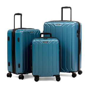 NEW YORK 3 Piece Set (20"/24"/28") 4-Wheel Luggage Set + 2 packing cubes